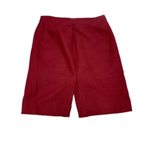 J. Crew 100% Wool No. 2 Pencil Skirt Dark Red Size 14 Excellent Condition!